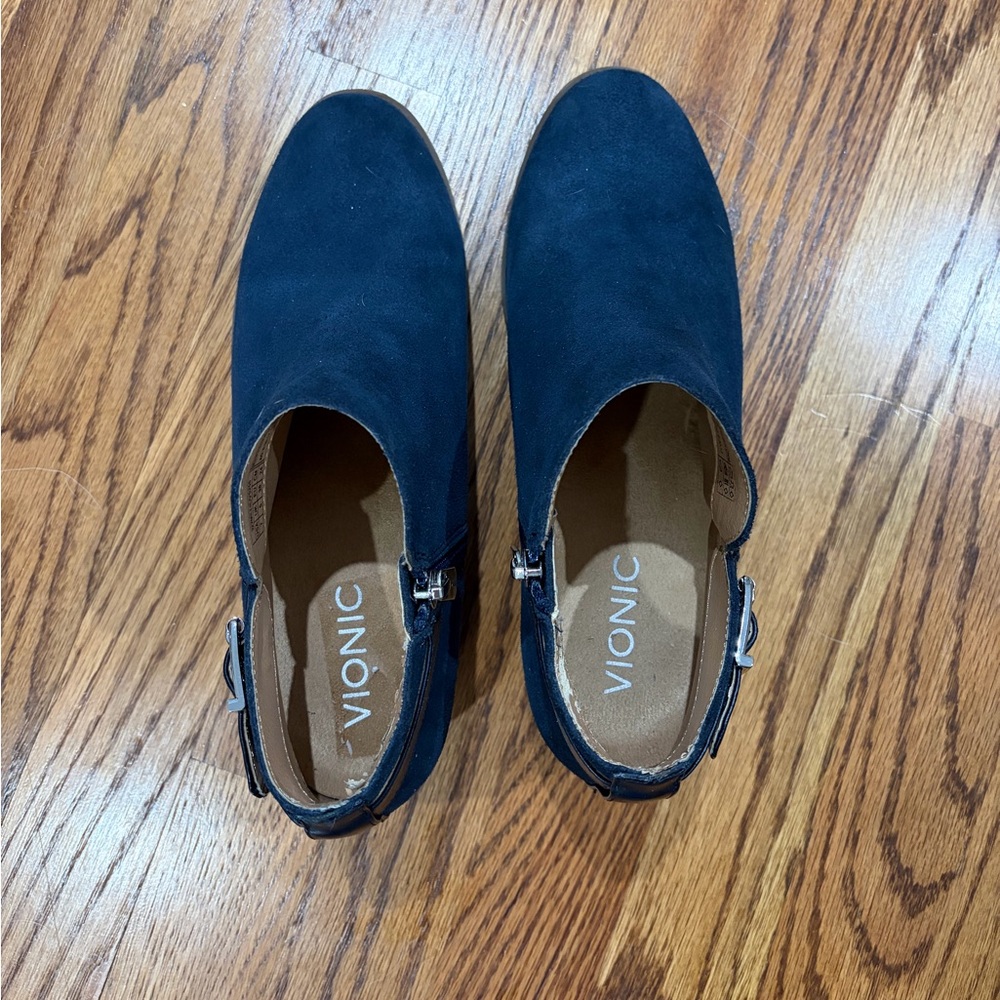 Vionic Suede Ankle Booties - Picture 4 of 6